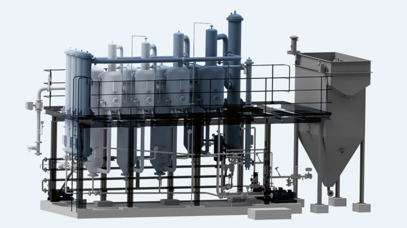 4-stage caustic recovery plant (CRP)
