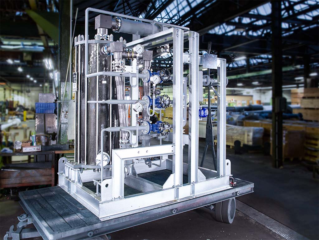 Consequently, Körting graphite vacuum ejectors are supplied pre-mounted on a frame and all external graphite nozzles are fitted with PTFE (polytetrafluoroethylene) bellows.